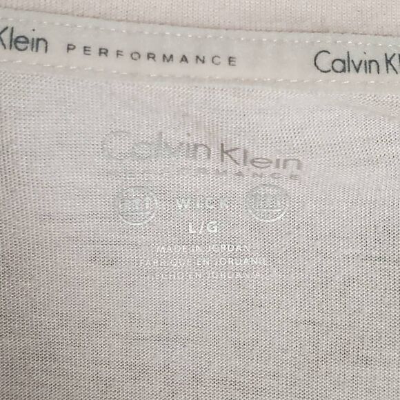 Calvin Klein Performance Peach Side Split Tee L - Picture 5 of 7